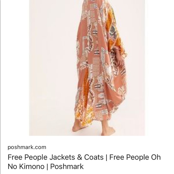 *ISO* Free People OhNo Kimono Clay - Picture 3 of 4